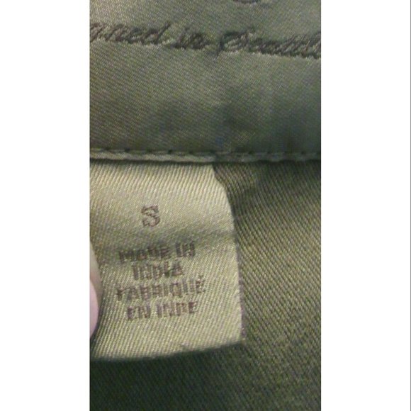 HINGE Drapey Military Jacket, Army Green, Womens Size Small - Picture 6 of 7